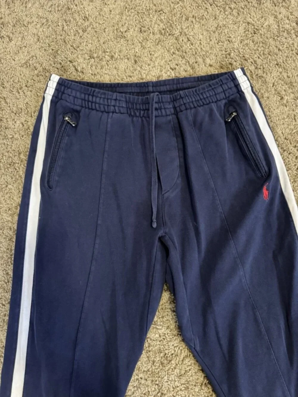 RALPH LAUREN Navy Jogger Sweatpants 28x25.5 Outdoor Track Hiking Athletic Run